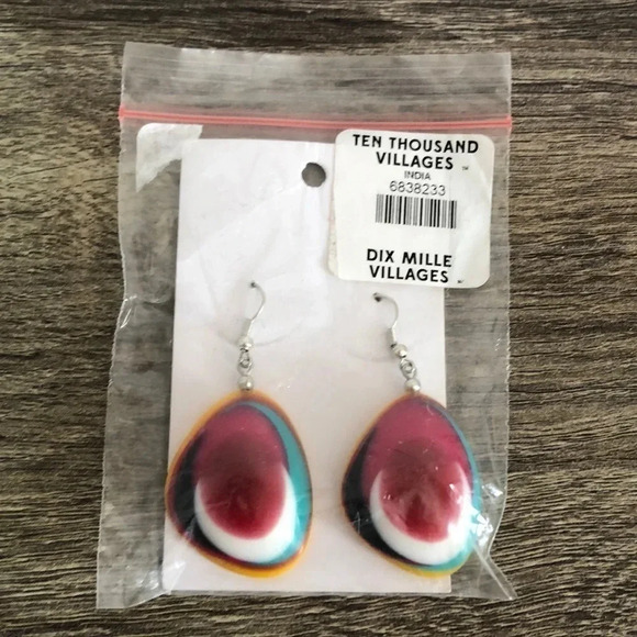 Ten Thousand Villages  Drop Earrings - Picture 1 of 5